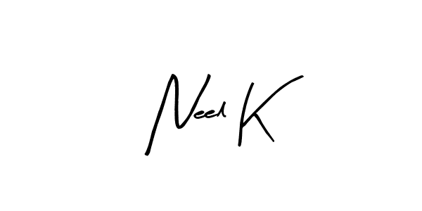 Make a beautiful signature design for name Neel K. Use this online signature maker to create a handwritten signature for free. Neel K signature style 8 images and pictures png