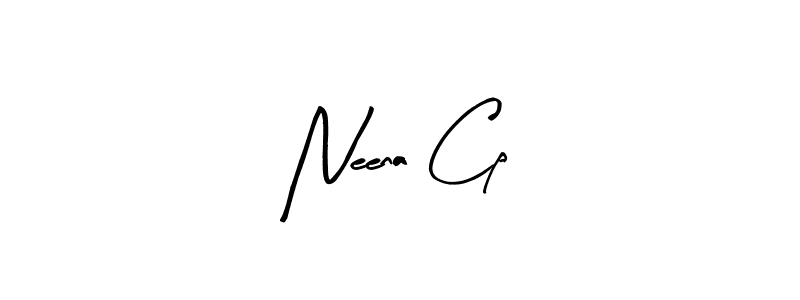 if you are searching for the best signature style for your name Neena Cp. so please give up your signature search. here we have designed multiple signature styles  using Arty Signature. Neena Cp signature style 8 images and pictures png