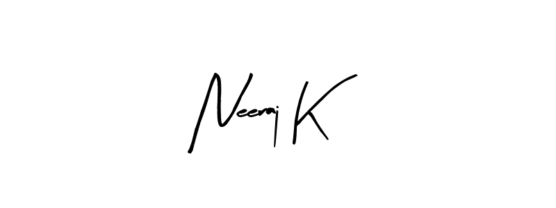 if you are searching for the best signature style for your name Neeraj K. so please give up your signature search. here we have designed multiple signature styles  using Arty Signature. Neeraj K signature style 8 images and pictures png