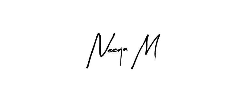 How to Draw Neerja M signature style? Arty Signature is a latest design signature styles for name Neerja M. Neerja M signature style 8 images and pictures png