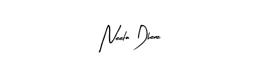 Make a beautiful signature design for name Neeta Dhere. Use this online signature maker to create a handwritten signature for free. Neeta Dhere signature style 8 images and pictures png