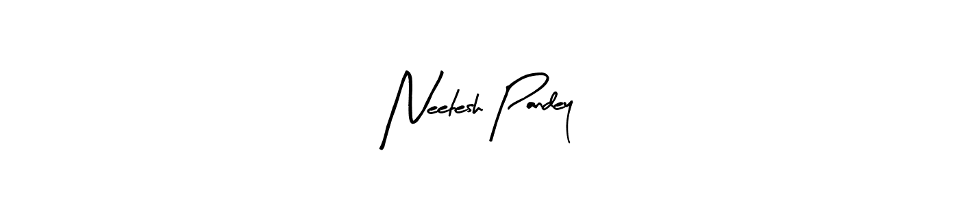 Arty Signature is a professional signature style that is perfect for those who want to add a touch of class to their signature. It is also a great choice for those who want to make their signature more unique. Get Neetesh Pandey name to fancy signature for free. Neetesh Pandey signature style 8 images and pictures png