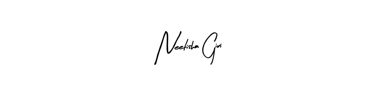 Make a beautiful signature design for name Neetisha Giri. With this signature (Arty Signature) style, you can create a handwritten signature for free. Neetisha Giri signature style 8 images and pictures png