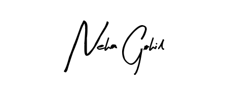 Discover how Neha Gohil looks in an executive cursive font (Arty Signature). Perfect for legal documents, invoices, and certificates. Neha Gohil signature style 8 images and pictures png