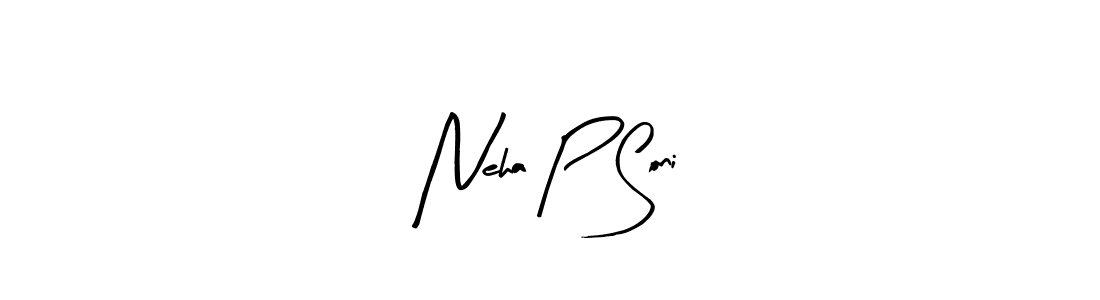 This is the best signature style for the Neha P Soni name. Also you like these signature font (Arty Signature). Mix name signature. Neha P Soni signature style 8 images and pictures png