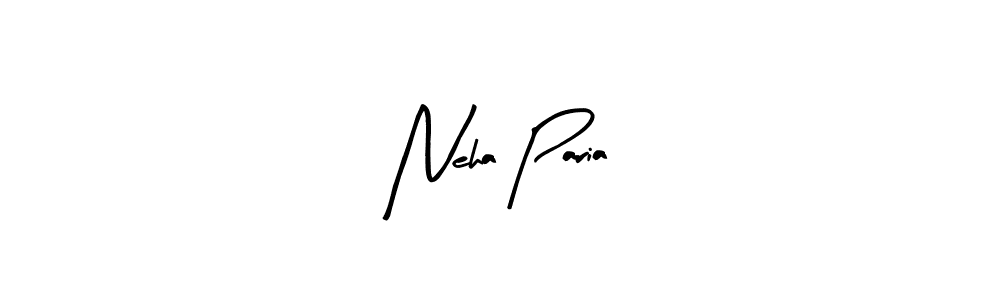 How to make Neha Paria signature? Arty Signature is a professional autograph style. Create handwritten signature for Neha Paria name. Neha Paria signature style 8 images and pictures png