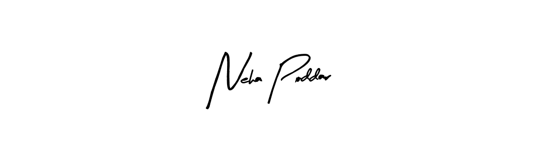 Make a beautiful signature design for name Neha Poddar. With this signature (Arty Signature) style, you can create a handwritten signature for free. Neha Poddar signature style 8 images and pictures png