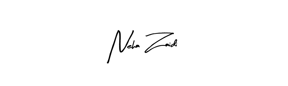 Create a beautiful signature design for name Neha Zaidi. With this signature (Arty Signature) fonts, you can make a handwritten signature for free. Neha Zaidi signature style 8 images and pictures png