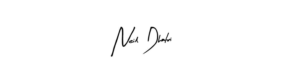 Arty Signature is a professional signature style that is perfect for those who want to add a touch of class to their signature. It is also a great choice for those who want to make their signature more unique. Get Neil Dhatri name to fancy signature for free. Neil Dhatri signature style 8 images and pictures png