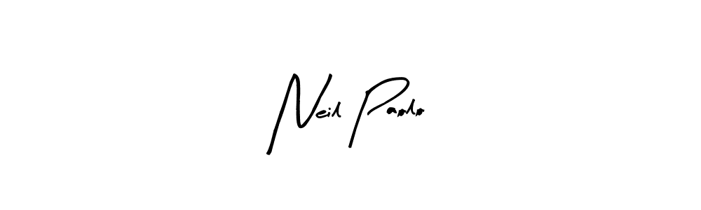 You should practise on your own different ways (Arty Signature) to write your name (Neil Paolo) in signature. don't let someone else do it for you. Neil Paolo signature style 8 images and pictures png