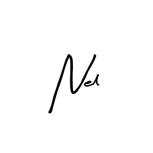 Use a signature maker to create a handwritten signature online. With this signature software, you can design (Arty Signature) your own signature for name Nel. Nel signature style 8 images and pictures png