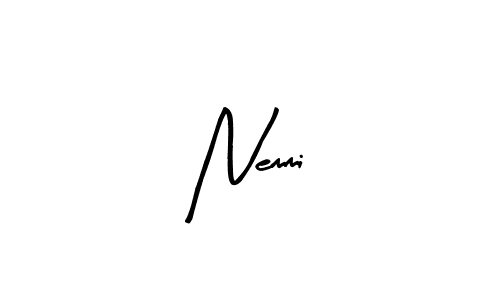 Make a beautiful signature design for name Nemmi. Use this online signature maker to create a handwritten signature for free. Nemmi signature style 8 images and pictures png