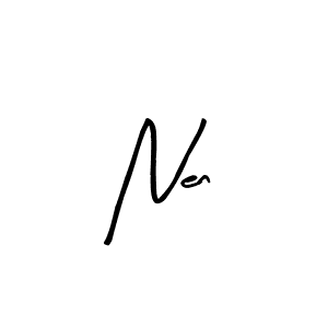 Design your own signature with our free online signature maker. With this signature software, you can create a handwritten (Arty Signature) signature for name Nen. Nen signature style 8 images and pictures png