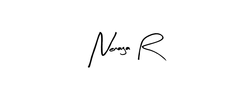 It looks lik you need a new signature style for name Nenaga R. Design unique handwritten (Arty Signature) signature with our free signature maker in just a few clicks. Nenaga R signature style 8 images and pictures png