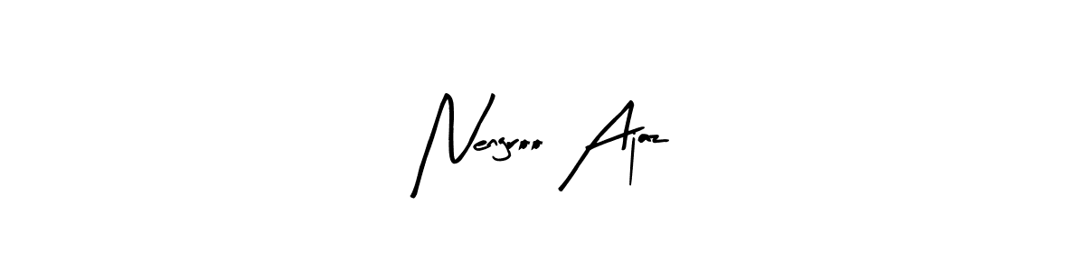 Make a beautiful signature design for name Nengroo Ajaz. With this signature (Arty Signature) style, you can create a handwritten signature for free. Nengroo Ajaz signature style 8 images and pictures png