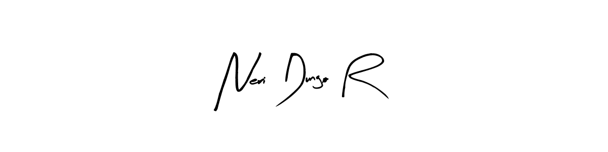 Design your own signature with our free online signature maker. With this signature software, you can create a handwritten (Arty Signature) signature for name Neri Dungo R. Neri Dungo R signature style 8 images and pictures png