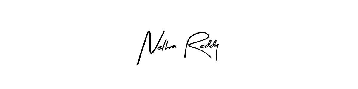 Make a beautiful signature design for name Nethra Reddy. With this signature (Arty Signature) style, you can create a handwritten signature for free. Nethra Reddy signature style 8 images and pictures png