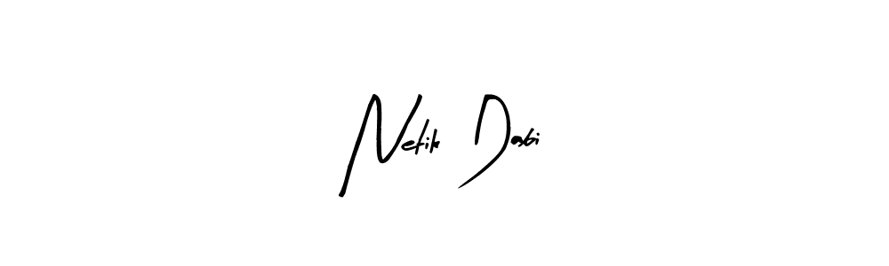 You can use this online signature creator to create a handwritten signature for the name Netik Dabi. This is the best online autograph maker. Netik Dabi signature style 8 images and pictures png