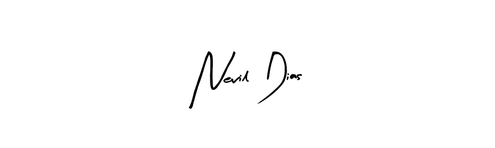 Similarly Arty Signature is the best handwritten signature design. Signature creator online .You can use it as an online autograph creator for name Nevil Dias. Nevil Dias signature style 8 images and pictures png