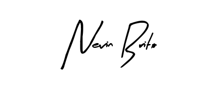 The Arty Signature signature style provides a bold statement for name Nevin Brito. Designed for business owners, executives, and leaders. Nevin Brito signature style 8 images and pictures png