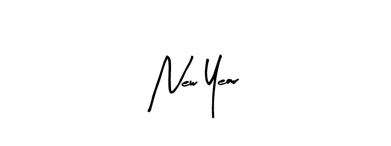 Make a beautiful signature design for name New Year. With this signature (Arty Signature) style, you can create a handwritten signature for free. New Year signature style 8 images and pictures png