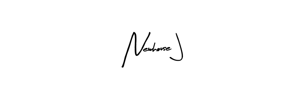How to make Newhouse J signature? Arty Signature is a professional autograph style. Create handwritten signature for Newhouse J name. Newhouse J signature style 8 images and pictures png