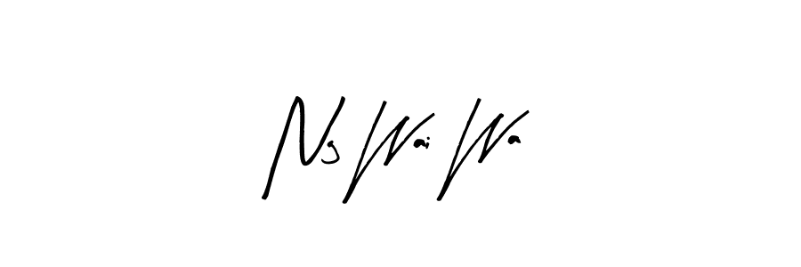 Arty Signature is a professional signature style that is perfect for those who want to add a touch of class to their signature. It is also a great choice for those who want to make their signature more unique. Get Ng Wai Wa name to fancy signature for free. Ng Wai Wa signature style 8 images and pictures png