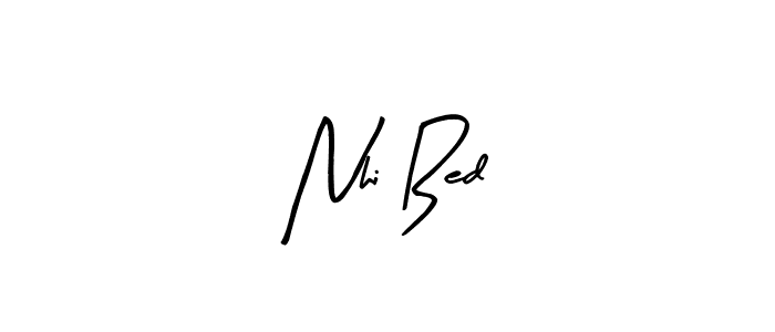 The best way (Arty Signature) to make a short signature is to pick only two or three words in your name. The name Nhi Bed include a total of six letters. For converting this name. Nhi Bed signature style 8 images and pictures png