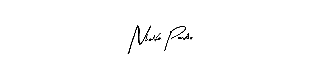if you are searching for the best signature style for your name Nholfa Pandio. so please give up your signature search. here we have designed multiple signature styles  using Arty Signature. Nholfa Pandio signature style 8 images and pictures png