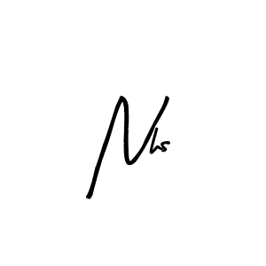 How to Draw Nhs signature style? Arty Signature is a latest design signature styles for name Nhs. Nhs signature style 8 images and pictures png