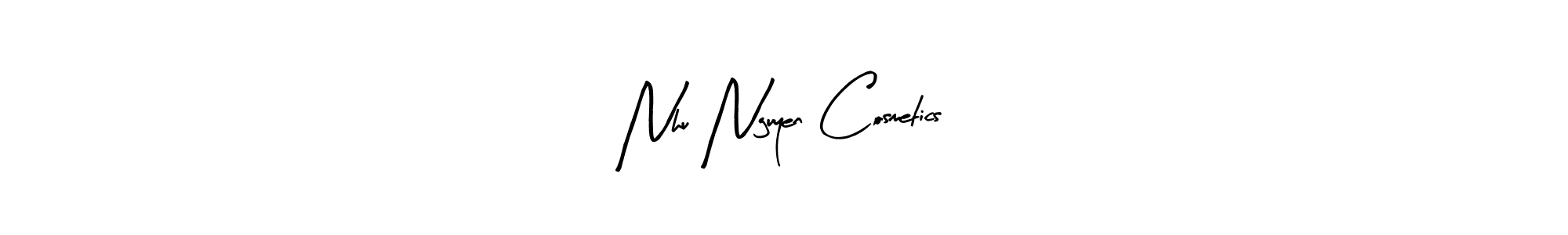 Nhu Nguyen Cosmetics stylish signature style. Best Handwritten Sign (Arty Signature) for my name. Handwritten Signature Collection Ideas for my name Nhu Nguyen Cosmetics. Nhu Nguyen Cosmetics signature style 8 images and pictures png