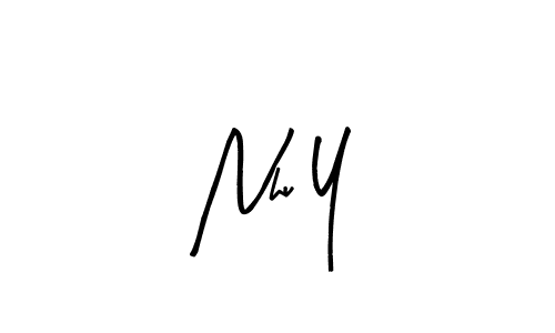 Arty Signature is a professional signature style that is perfect for those who want to add a touch of class to their signature. It is also a great choice for those who want to make their signature more unique. Get Nhu Y name to fancy signature for free. Nhu Y signature style 8 images and pictures png