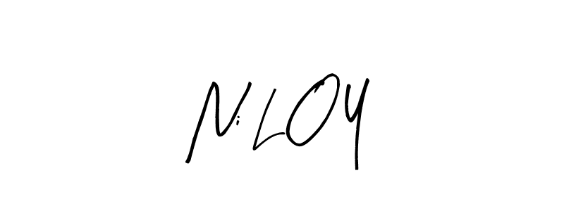 Arty Signature is a professional signature style that is perfect for those who want to add a touch of class to their signature. It is also a great choice for those who want to make their signature more unique. Get Ni L O Y name to fancy signature for free. Ni L O Y signature style 8 images and pictures png