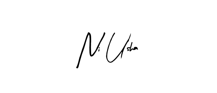 Best and Professional Signature Style for Ni Usha. Arty Signature Best Signature Style Collection. Ni Usha signature style 8 images and pictures png