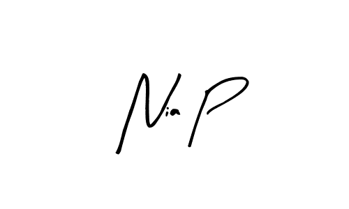 Design your own signature with our free online signature maker. With this signature software, you can create a handwritten (Arty Signature) signature for name Nia P. Nia P signature style 8 images and pictures png