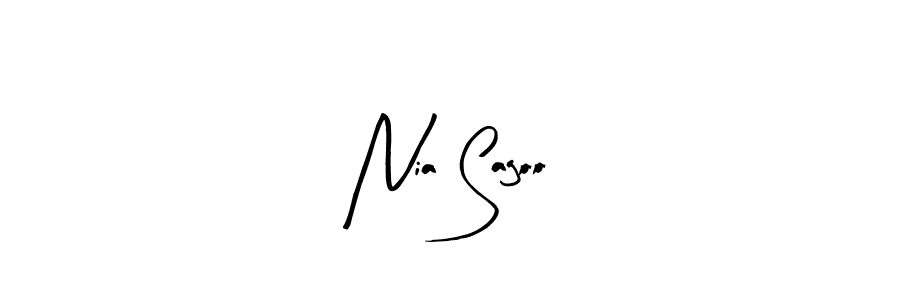 The best way (Arty Signature) to make a short signature is to pick only two or three words in your name. The name Nia Sagoo include a total of six letters. For converting this name. Nia Sagoo signature style 8 images and pictures png