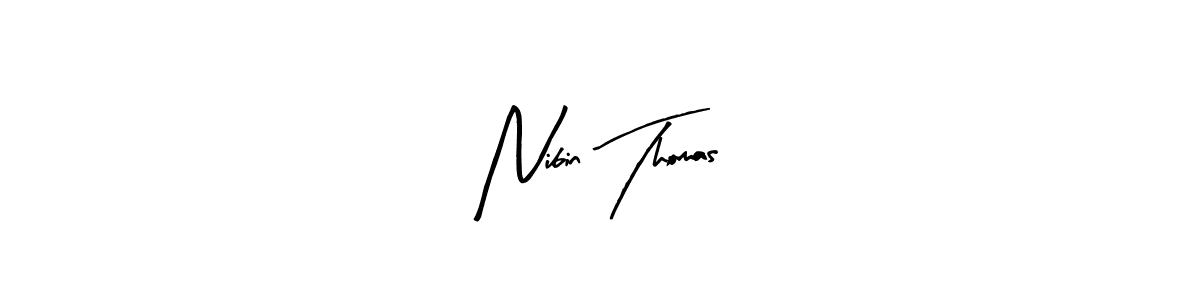 if you are searching for the best signature style for your name Nibin Thomas. so please give up your signature search. here we have designed multiple signature styles  using Arty Signature. Nibin Thomas signature style 8 images and pictures png