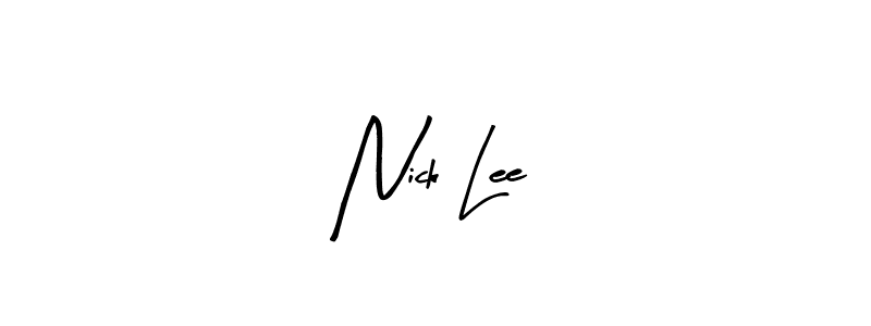 How to Draw Nick Lee signature style? Arty Signature is a latest design signature styles for name Nick Lee. Nick Lee signature style 8 images and pictures png