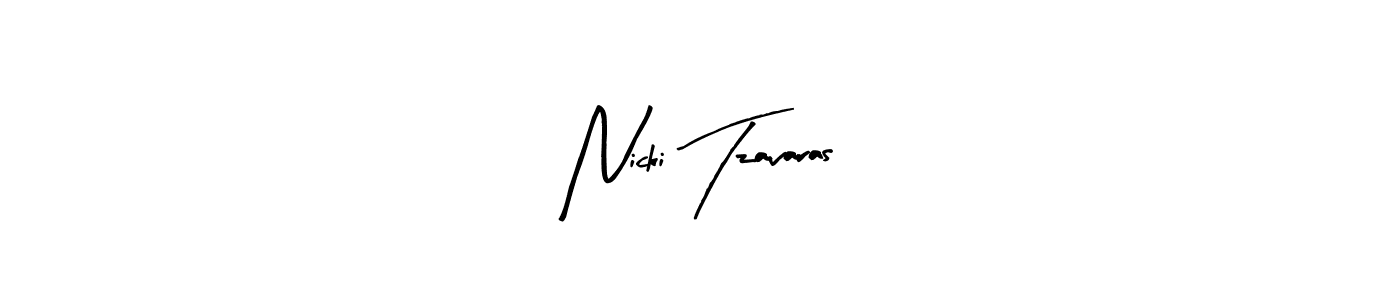 Design your own signature with our free online signature maker. With this signature software, you can create a handwritten (Arty Signature) signature for name Nicki Tzavaras. Nicki Tzavaras signature style 8 images and pictures png