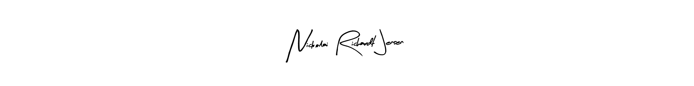 You should practise on your own different ways (Arty Signature) to write your name (Nickolai Richardt Jensen) in signature. don't let someone else do it for you. Nickolai Richardt Jensen signature style 8 images and pictures png