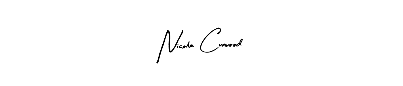 Make a beautiful signature design for name Nicola Curwood. With this signature (Arty Signature) style, you can create a handwritten signature for free. Nicola Curwood signature style 8 images and pictures png