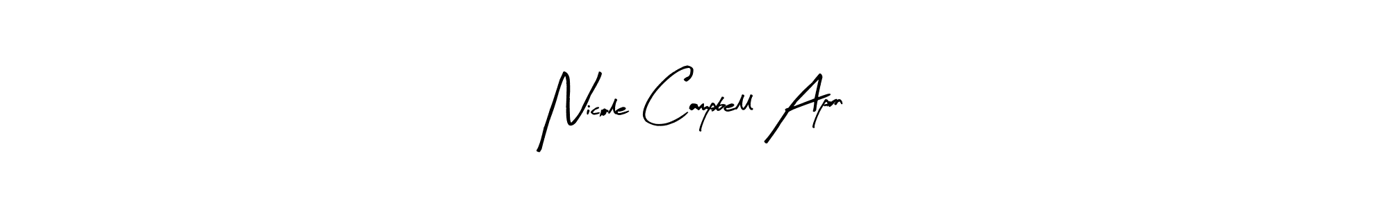 Similarly Arty Signature is the best handwritten signature design. Signature creator online .You can use it as an online autograph creator for name Nicole Campbell Aprn. Nicole Campbell Aprn signature style 8 images and pictures png