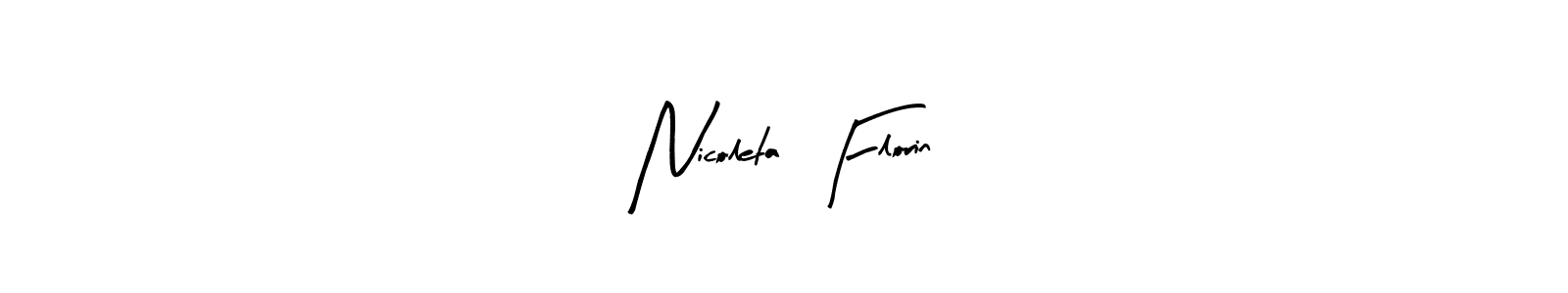 Also You can easily find your signature by using the search form. We will create Nicoleta  Florin name handwritten signature images for you free of cost using Arty Signature sign style. Nicoleta  Florin signature style 8 images and pictures png
