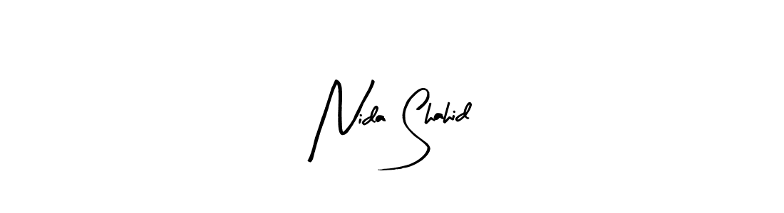 Also we have Nida Shahid name is the best signature style. Create professional handwritten signature collection using Arty Signature autograph style. Nida Shahid signature style 8 images and pictures png