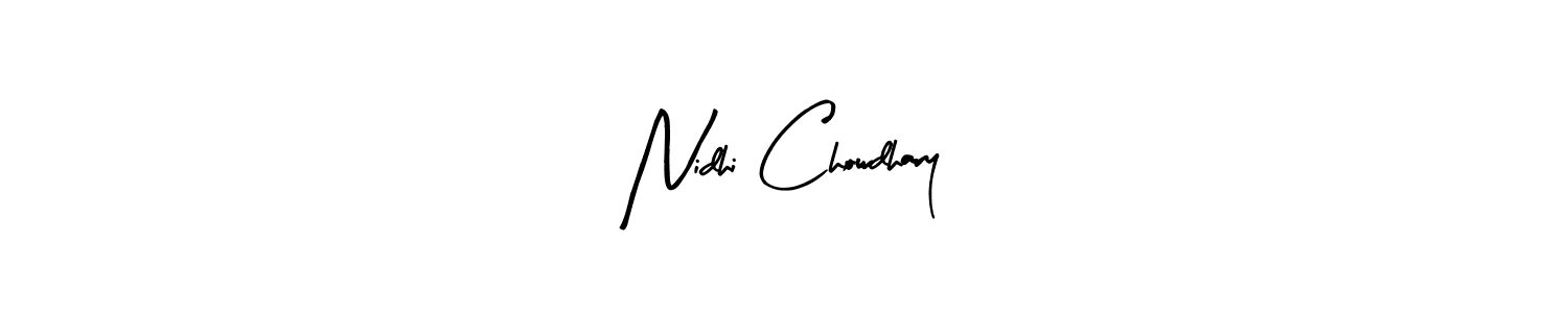 You should practise on your own different ways (Arty Signature) to write your name (Nidhi Chowdhary) in signature. don't let someone else do it for you. Nidhi Chowdhary signature style 8 images and pictures png