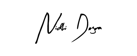 Use a signature maker to create a handwritten signature online. With this signature software, you can design (Arty Signature) your own signature for name Nidhi Dogra. Nidhi Dogra signature style 8 images and pictures png