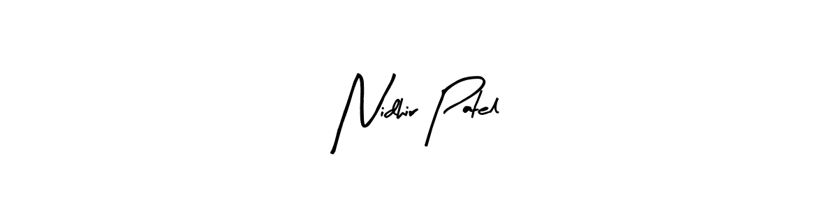 Make a beautiful signature design for name Nidhir Patel. Use this online signature maker to create a handwritten signature for free. Nidhir Patel signature style 8 images and pictures png