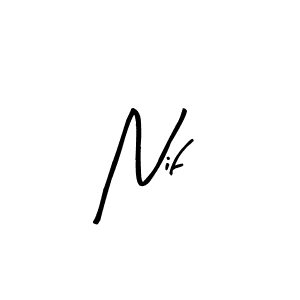 Make a beautiful signature design for name Nif. Use this online signature maker to create a handwritten signature for free. Nif signature style 8 images and pictures png