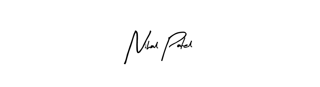 Make a beautiful signature design for name Nihal Patel. Use this online signature maker to create a handwritten signature for free. Nihal Patel signature style 8 images and pictures png