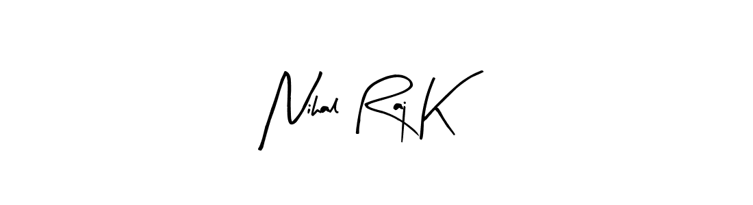 You should practise on your own different ways (Arty Signature) to write your name (Nihal Raj K) in signature. don't let someone else do it for you. Nihal Raj K signature style 8 images and pictures png